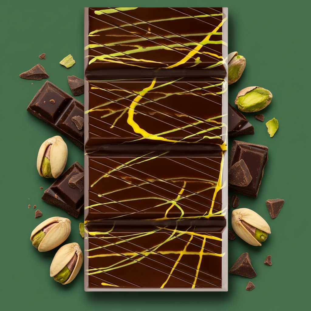 Beyoglu Dubaco Premium Dubai Style Dark Chocolate with Pistachio Cream & Crispy Kadaif - 7.05 oz (200g) - TryAladdin