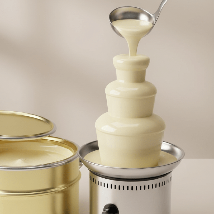 Callei 10kg White Fondue & Chocolate Fountain Cream - TryAladdin