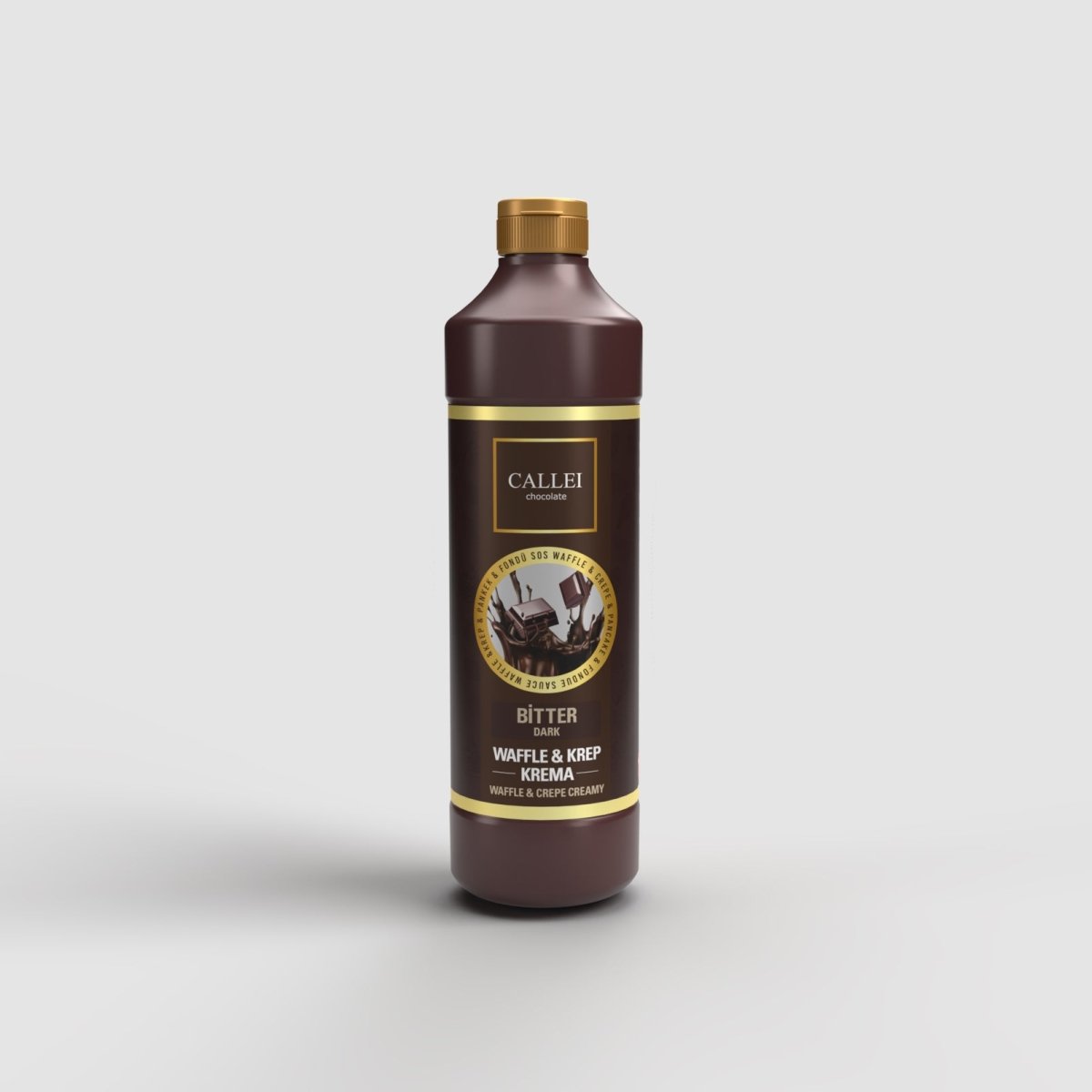 Callei Bitter Chocolate Sauce for Waffle, Pancake, Crepe & Fondue 1000gr - TryAladdin