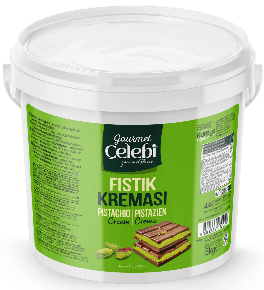Celebiogullari Professional Antep Pistachio Cream (20% Pistachio) - 500g, 1kg & 5kg Buckets - TryAladdin