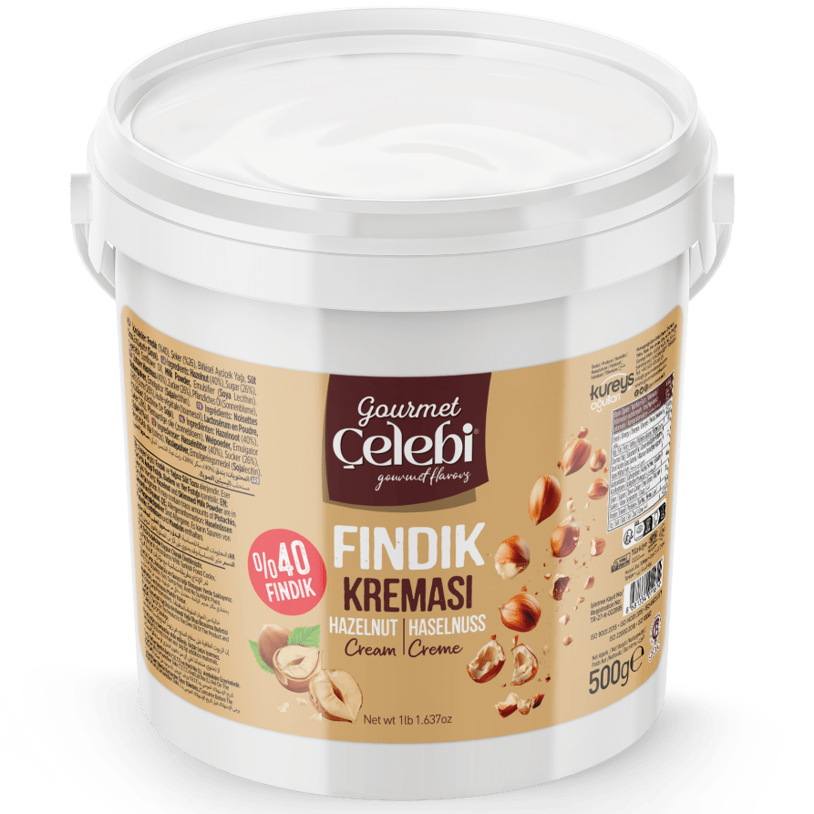 Celebiogullari Professional Hazelnut Cream (40% Hazelnut) - 500g, 1kg & 5kg Buckets - TryAladdin
