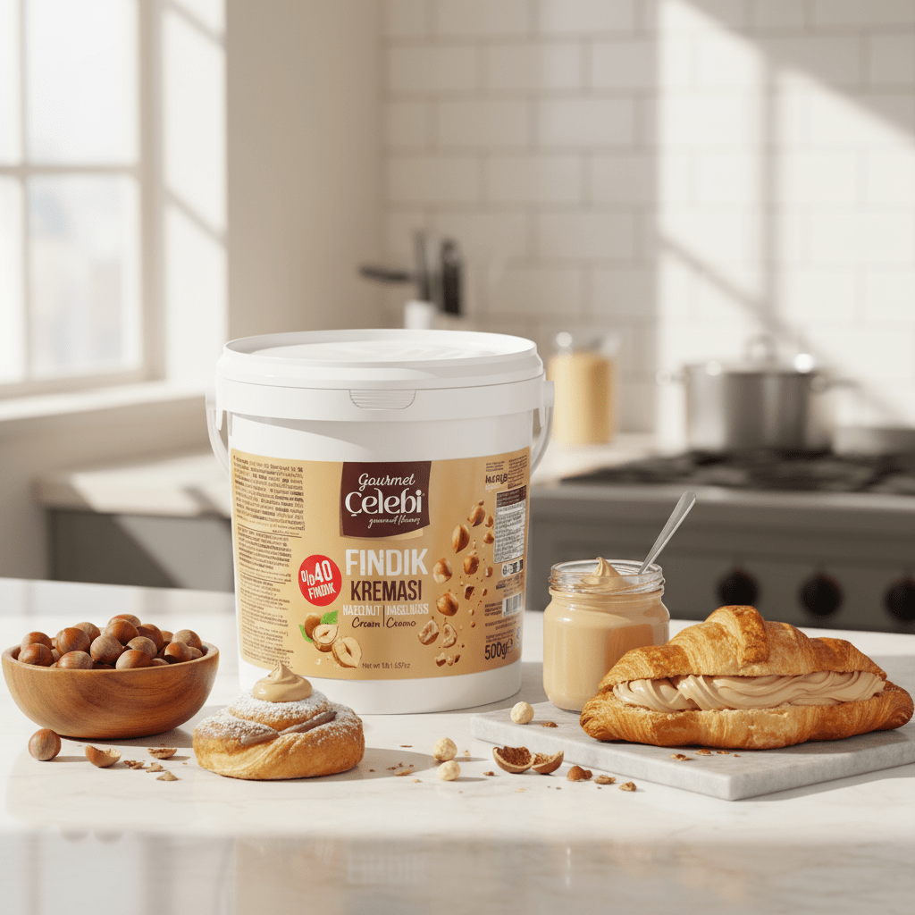 Celebiogullari Professional Hazelnut Cream (40% Hazelnut) - 500g, 1kg & 5kg Buckets - TryAladdin