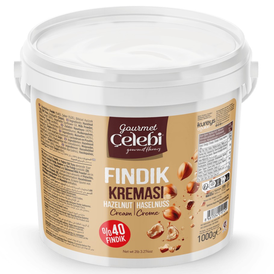 Celebiogullari Professional Hazelnut Cream (40% Hazelnut) - 500g, 1kg & 5kg Buckets - TryAladdin