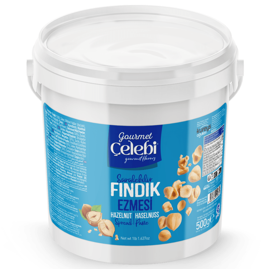 Celebiogullari Professional Hazelnut Spread (50% Hazelnut) - 500g, 1kg & 5kg Buckets - TryAladdin