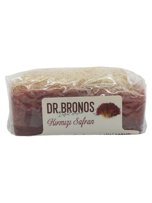 Dr. Bronos | Red Saffron Soap with Natural Pumpkin Loofah