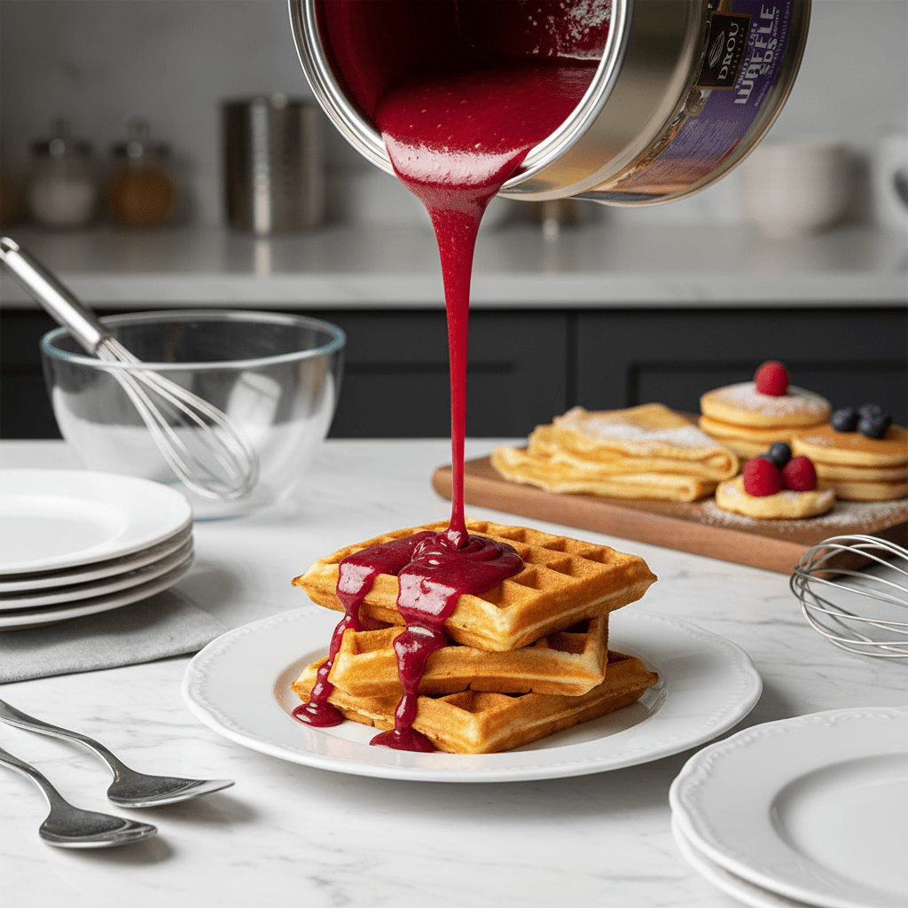 Drou Raspberry Chocolate Sauce for Waffle, Crepe & Pancake (10kg) - TryAladdin