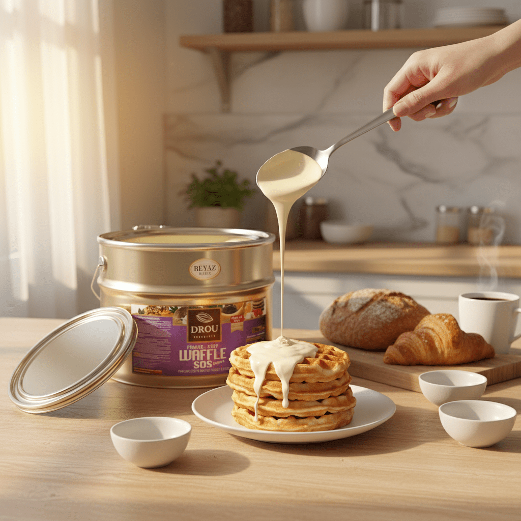 Drou White Chocolate Sauce for Waffle, Crepe & Pancake (10kg) - TryAladdin