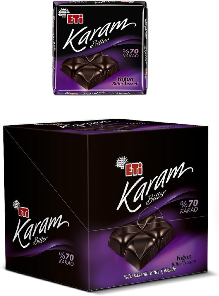 Eti Karam 70% Cocoa Dark Chocolate 60g - TryAladdin