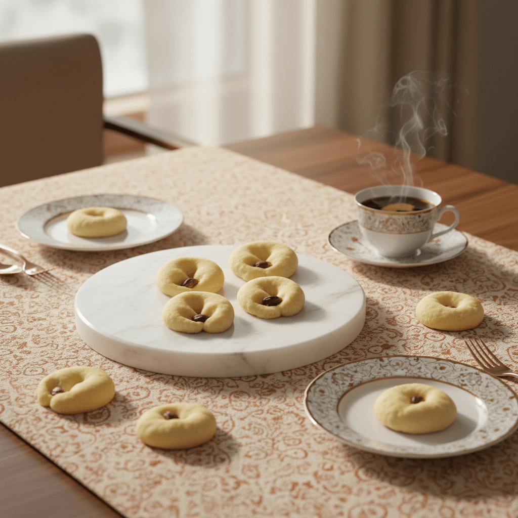 Kocak Premium Plain Butter Cookies Ghorayeba Style - Center Pistachio Accent - 1kg - TryAladdin