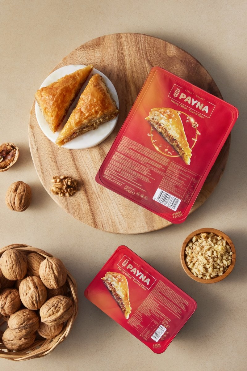 Packaged Carrot Slice Baklava with Walnut - 4 Slices - TryAladdin