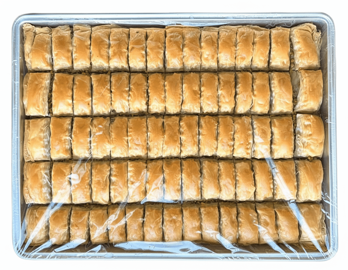 Payna Packed Turkish Pistachio Baklava Tray (75 Slices) with 1 Year Shelf Life - 2.5kg - TryAladdin