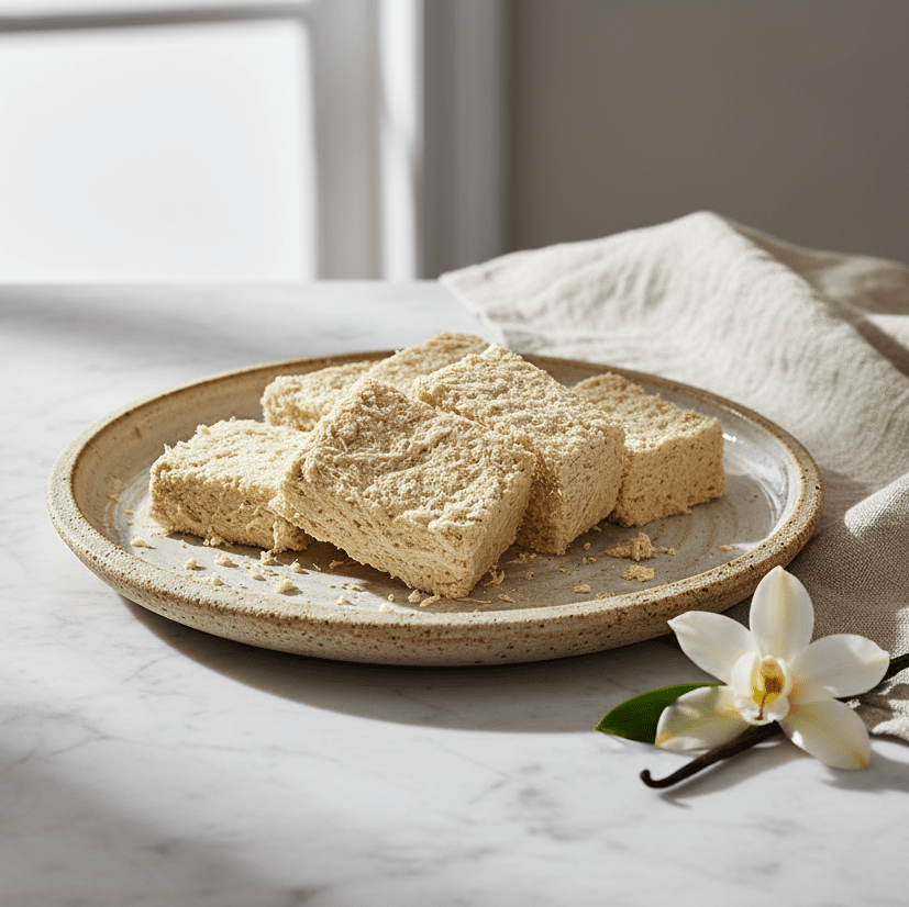 Premium Classic Plain Tahini Halva (Sade Helva) - 400g Block - TryAladdin