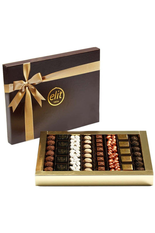 Elit - Mixed Special Chocolate Leather Bound Box - 786g Elit Chocolate