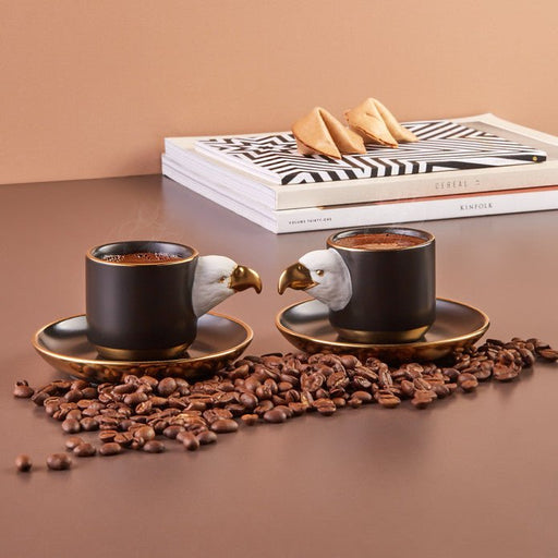 Karaca Eagle Coffee Cup Karaca Zemzem Set, Thermos, Tea Set, Coffee Set, Coffee Cup, Spoon Set