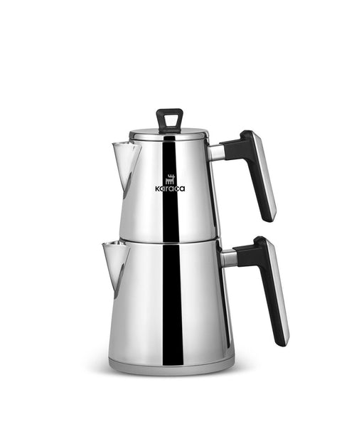 Karaca Space Mini PowerSteel Pro 316+ Stainless Steel Induction Base Kettle Set Karaca Coffee & Tea Pots