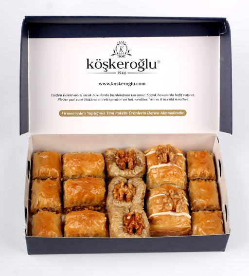 Koskeroglu | Assorted Baklava with Walnut Koskeroglu Middle Eastern, Turkish Baklava