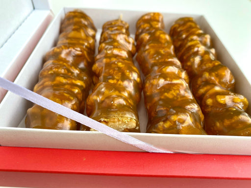 Malak | Whole Walnut Yellow Sausage Churchkhela with Molasses - The Turkish Sweet Treat Malak Turkish Delight