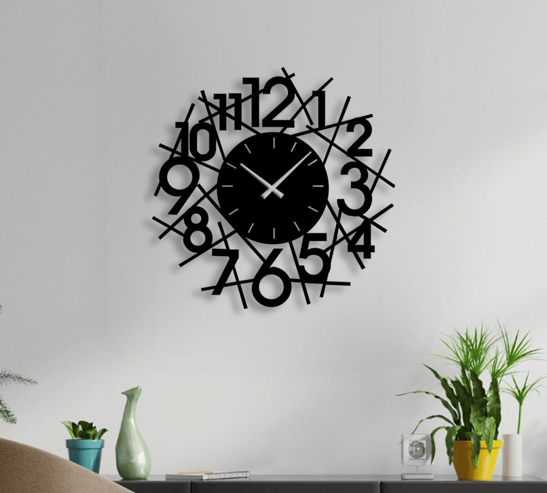 NR Dizayn | Decorative Metal Wall Clock - TryAladdin