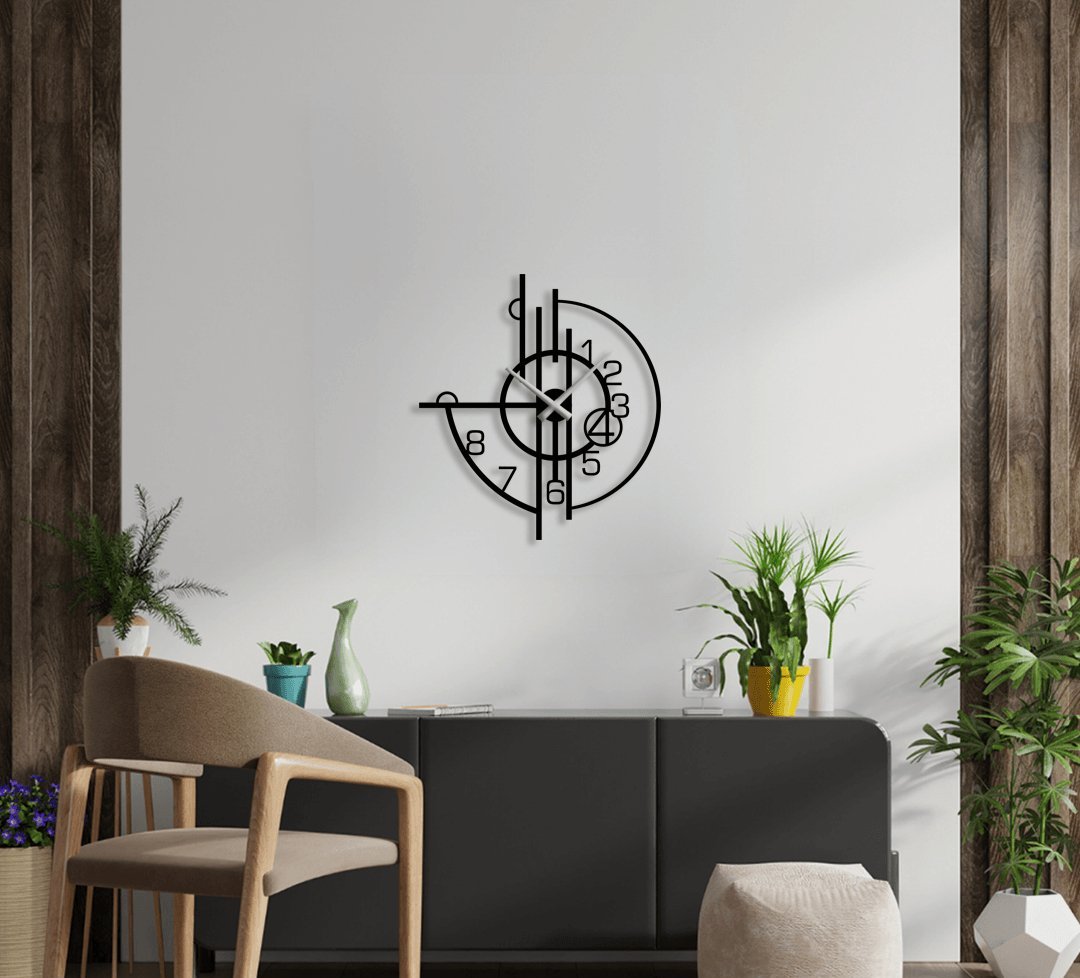 NR Dizayn | Decorative Metal Wall Clock - TryAladdin