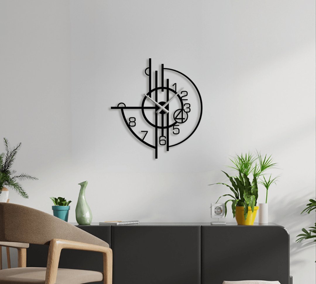 NR Dizayn | Decorative Metal Wall Clock - TryAladdin