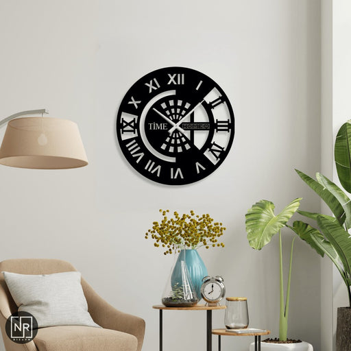 NR Dizayn | Roman Numeral Metal Wall Clock