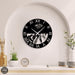 NR Dizayn | Women Hairdresser Detailed Metal Wall Clock