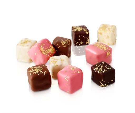Selamlique Mixed Turkish Delight - Chocolate Covered Almond Delight Sprinkled with Gold Dust Selamlique Turkish Delight