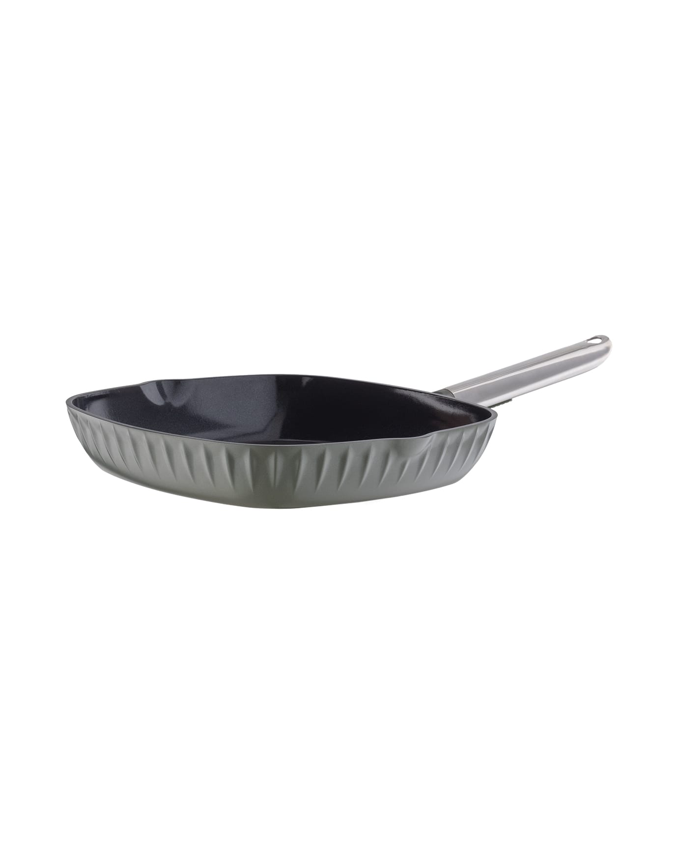 16 cm Non-Stick Grill Pan for Stovetop, Green Cookware