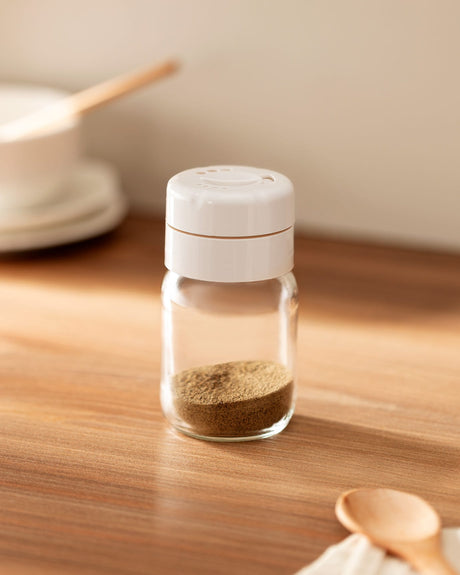 Airtight Glass Spice Jar 190ml - Small Food Storage Container for Herbs & Seasonings