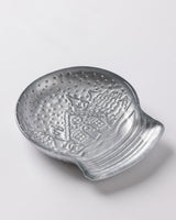 Silver Snow Globe Decorative Plate for Elegant Home Decor