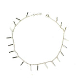Premium 925 Sterling Silver Fringed Bar Anklet