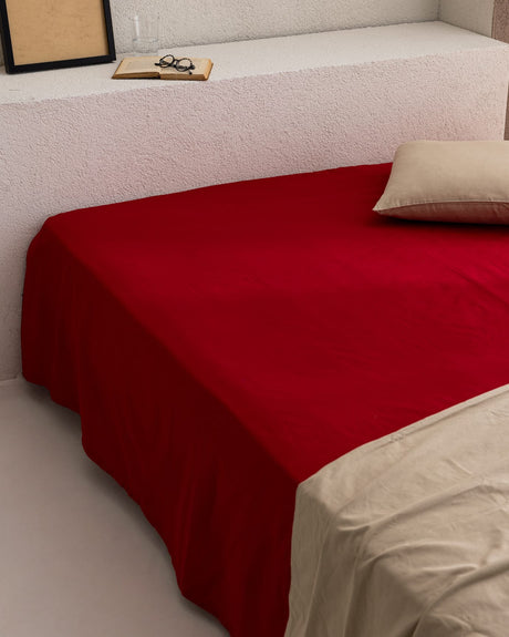 Manon King Size 100% Cotton Ranforce Flat Bed Sheet