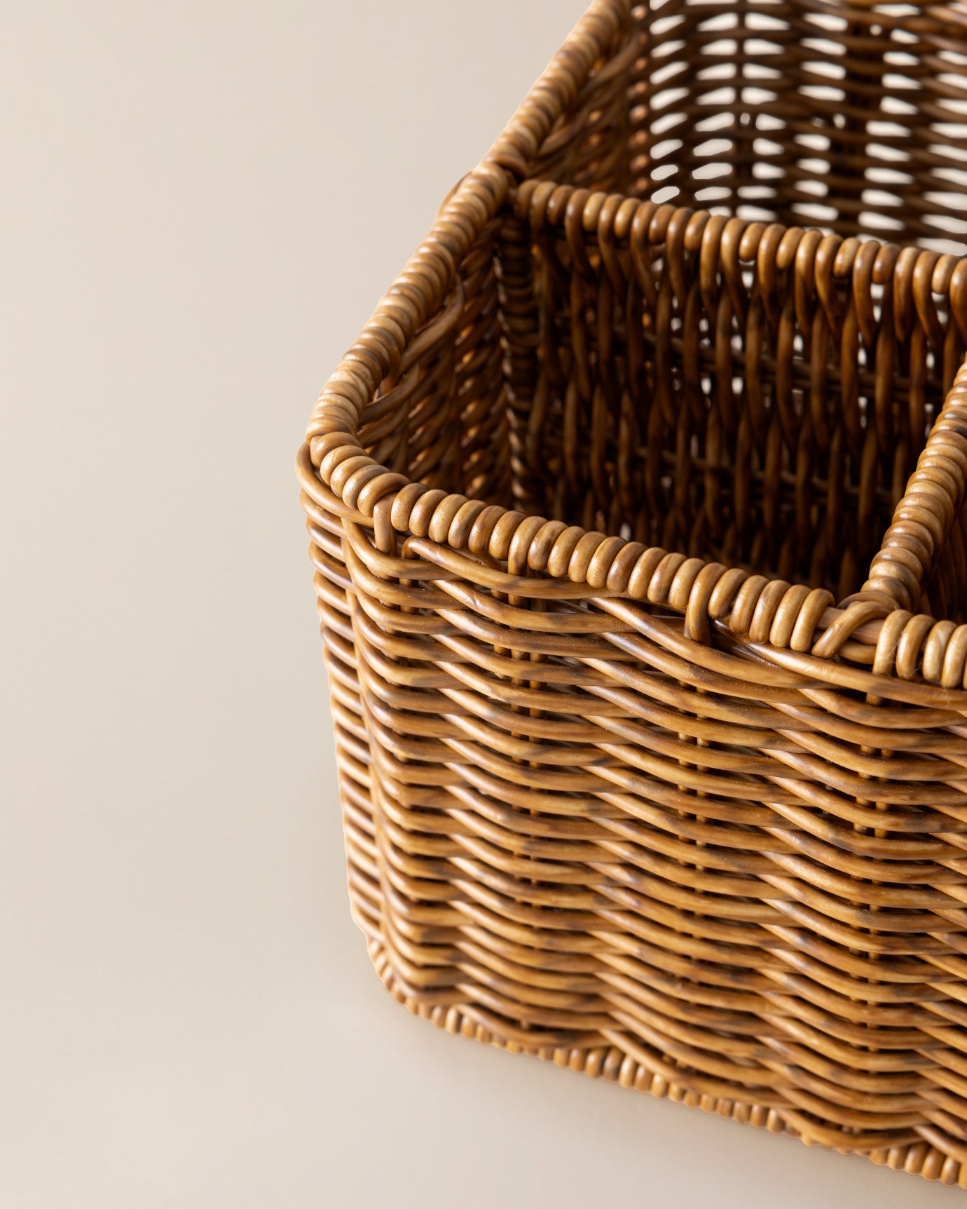 Natural Rattan Woven Organizer - Versatile Home Storage Basket