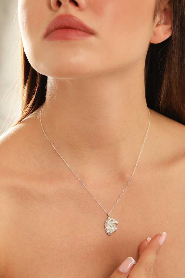 925 Sterling Silver Men's Necklace - Eagle Head Design