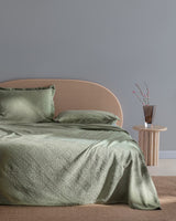 100% Cotton King Size Bedspread - Soft & Breathable Bed Cover