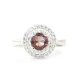 Bague entourage en argent sterling 925 avec zultanite fascinante