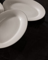 New Bone Porcelain 6-Person Dinner Set - Solara White & Silver