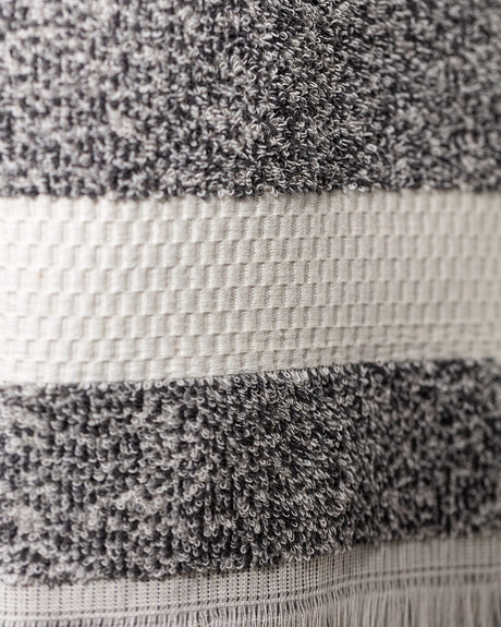 Premium 100% Cotton Yarn Dyed Face Towel - Anthracite - 50x85 cm