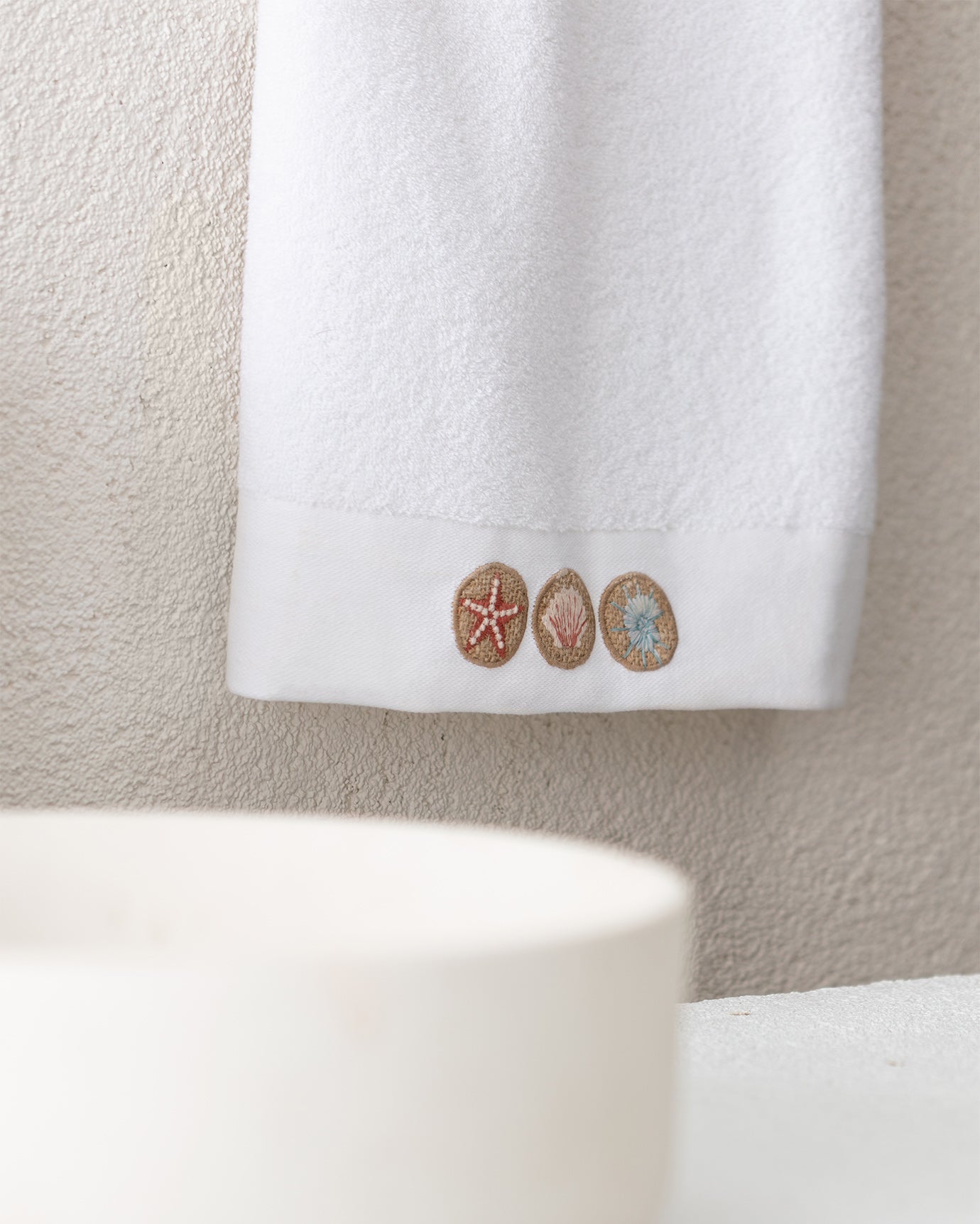 Embroidered 100% Cotton Face Towel - Ultra Soft & Absorbent