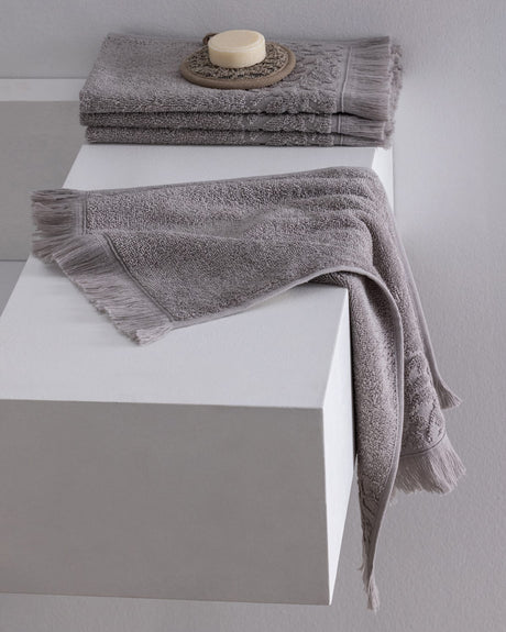 100% Cotton Hand Towel Set - Amande Soft & Absorbent