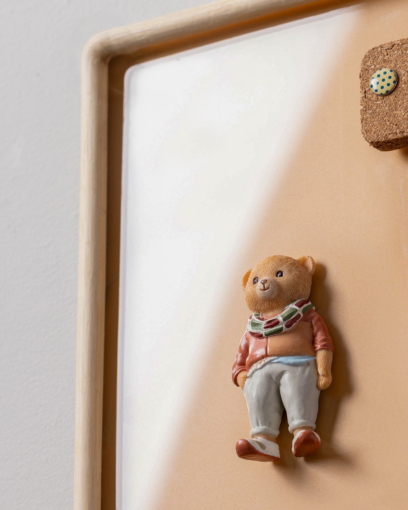 Cute Salmon Bear Refrigerator Magnet - Decorative Home Accent