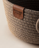 Norelle Natural Fabric Blend Basket - Elegant Woven Storage