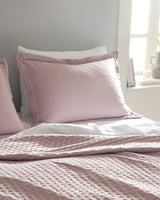 Polyester Double Bedspread - Elegant Powder Pink