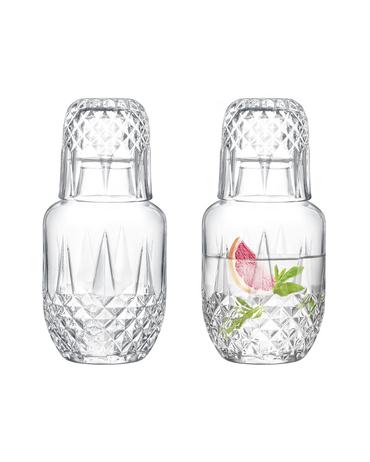 High-Quality Clear Glass Bedside Carafe - Elegant Audrey Design