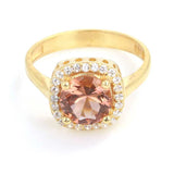 Anillo cuadrado de piedra preciosa Zultanita de plata esterlina premium