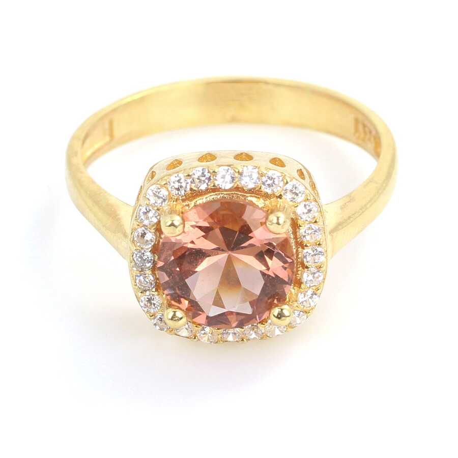 Anillo cuadrado de piedra preciosa Zultanita de plata esterlina premium