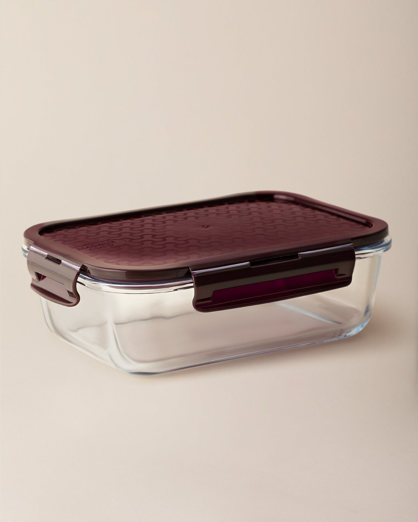 Modena Rectangular Borosilicate Glass Food Storage Container with Lid, 1500ML