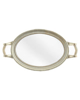 Luxurious Gold-Toned Polyester Serving Tray - Modern & Durable