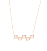 Premium Sterling Silver Tiny Square Necklace
