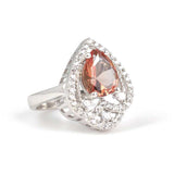 Sterling Silver Teardrop Zultanite Ring - Color Change Gemstone